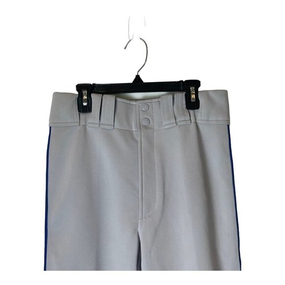 Mizuno Gray And Royal Blue Piped Pro Performance‎ Straight Leg Baseball Pants S - Picture 4 of 10